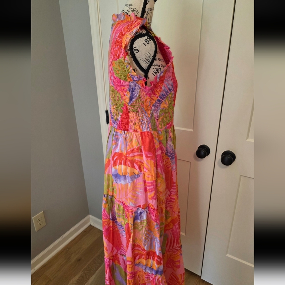 Tropical Maxi Dress By J. Marie-NWT - Picture 5 of 8